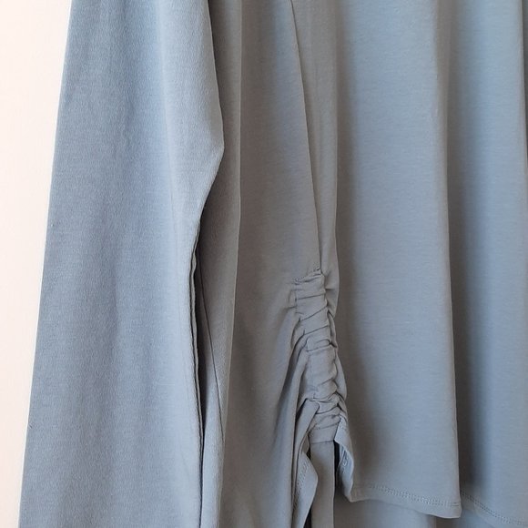 DKR Jersey Ruched Popover - Blue - Size Medium - Picture 3 of 5